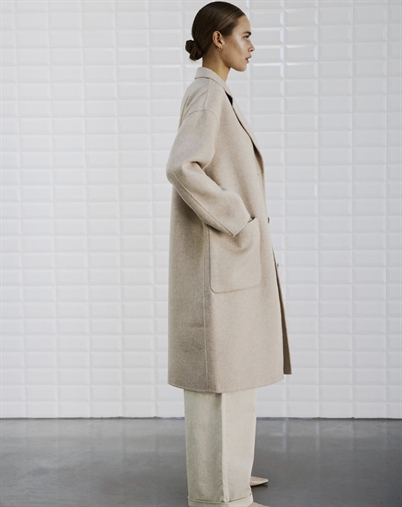 With Black - WBL Celine Spring Coat - Taupe Melange 